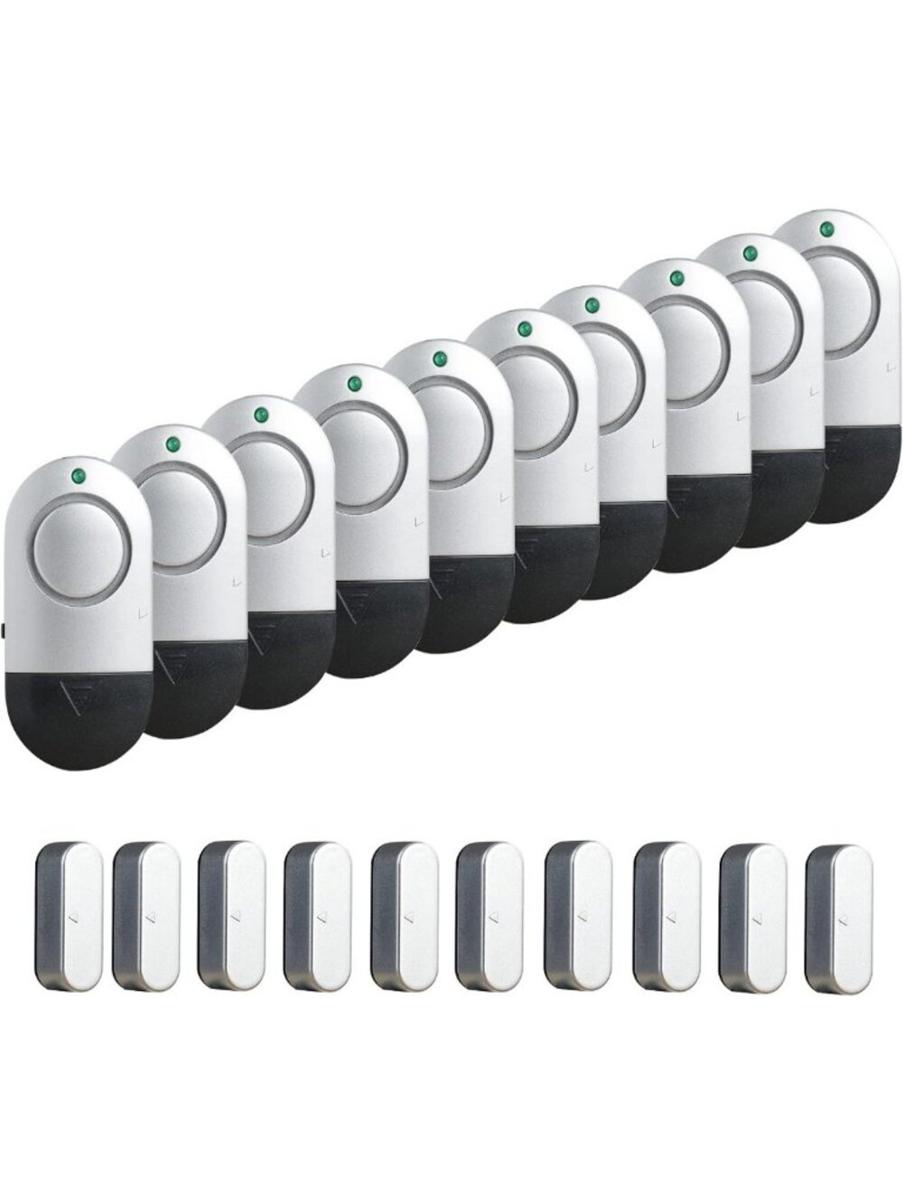 10 Pack Loud Window & Door Alarms for Home Security & Kids Safety - 120DB